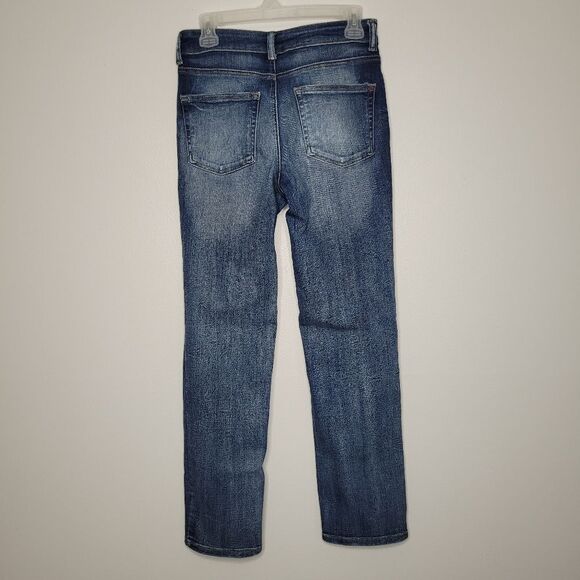 Maurices blue high rise straight factory fading jeans size 8 short - Picture 2 of 6
